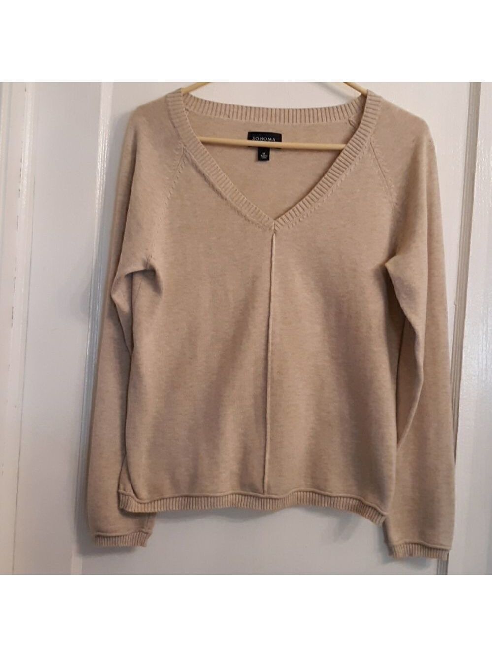 Sonoma life & style beige woman sweater Size M